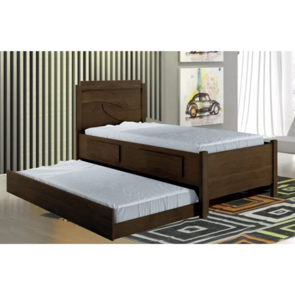 Cama Solteiro com cama auxiliar e 2 gavetas Spazu New Leifer - Image 2