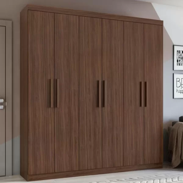 Guarda-Roupa Casal 6 Portas Jazz- Lopas 2mt
